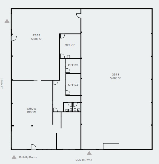 Downtown Oakland Warehouse portfolio of 2 properties for sale on LoopNet.com - Floor Plan - Image 2 of 2