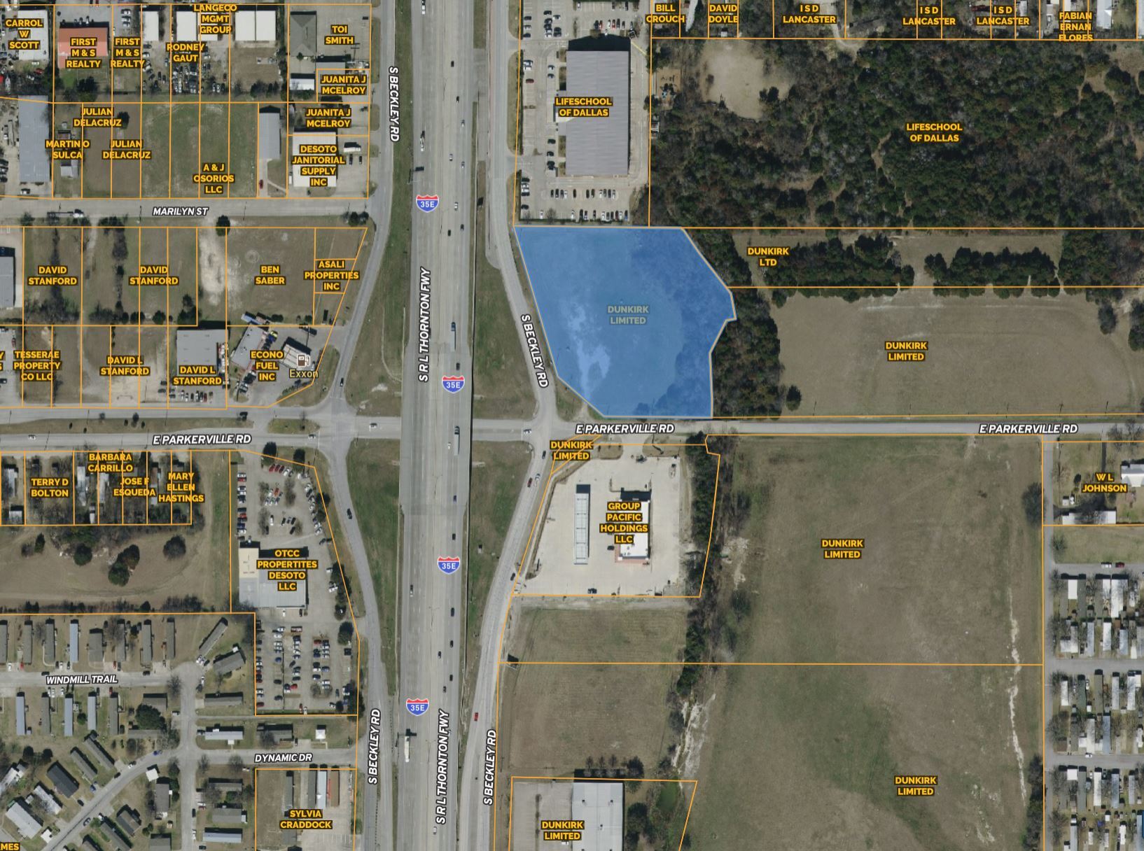 I-35 Service Rd & Parkerville Rd, Lancaster, TX for sale Building Photo- Image 1 of 1