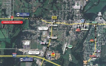 2100 W Main St, Clarksville, AR - Aerial  map view