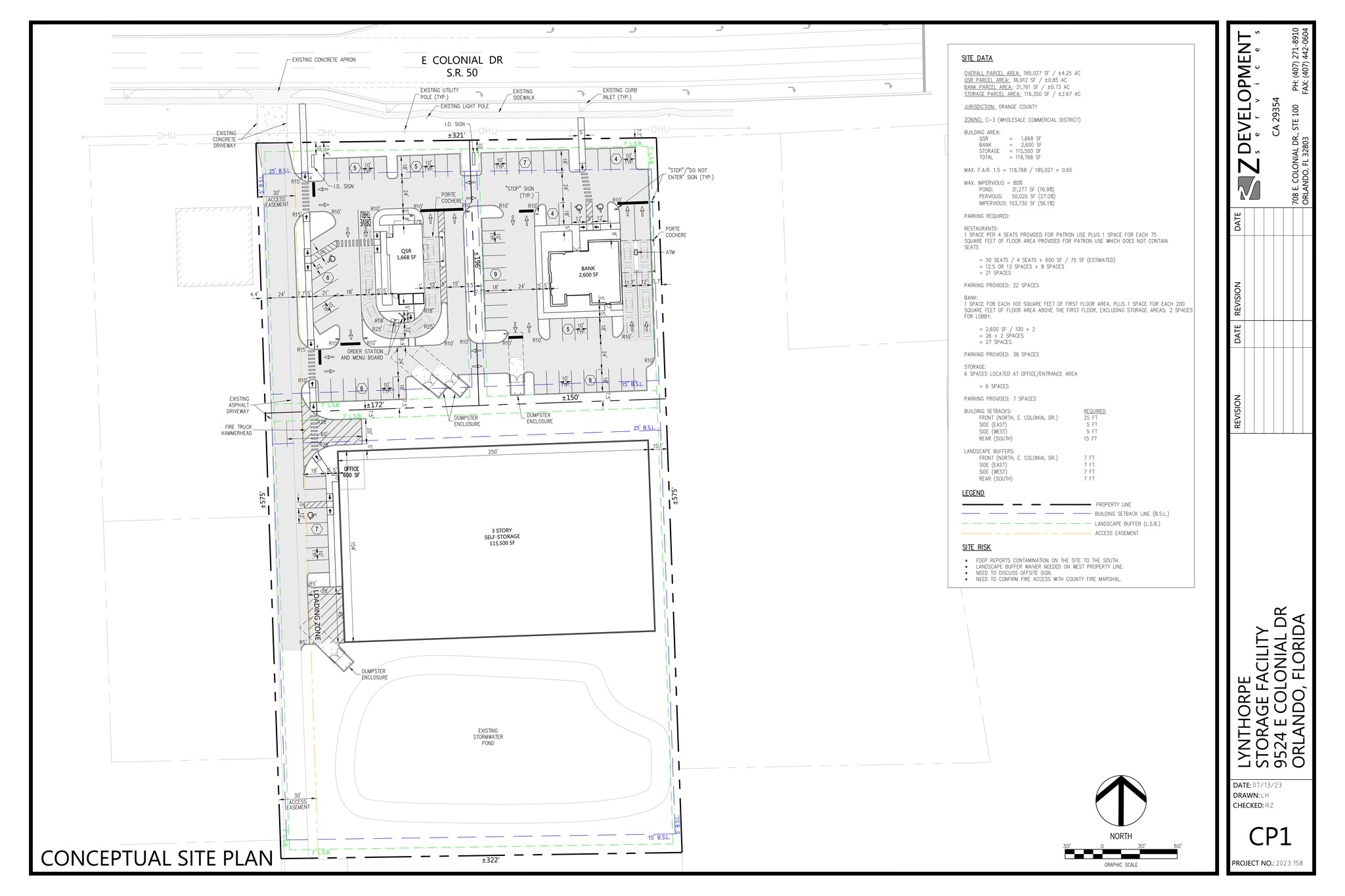 9524 Colonial Dr, Orlando, FL for lease Site Plan- Image 1 of 3