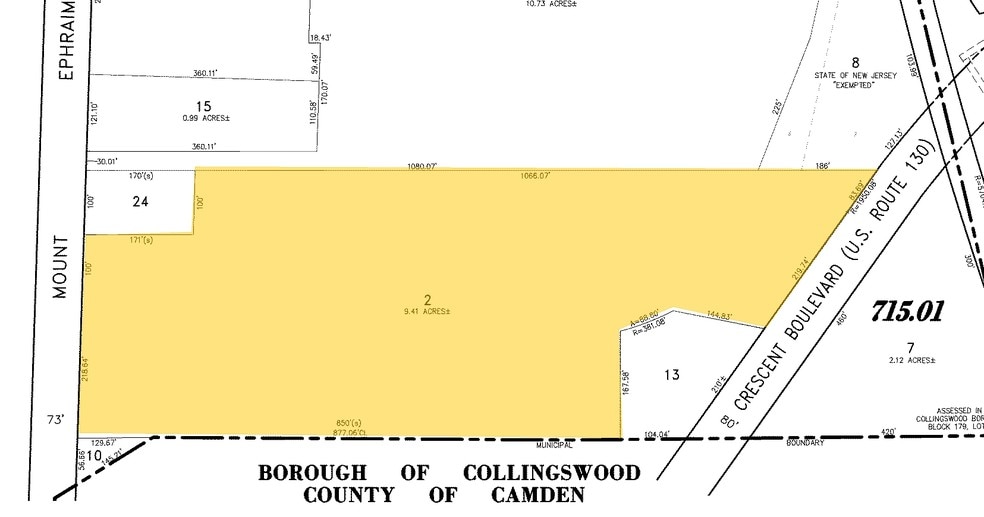 2820 Mt Ephraim Ave, Camden, NJ for sale - Plat Map - Image 2 of 4