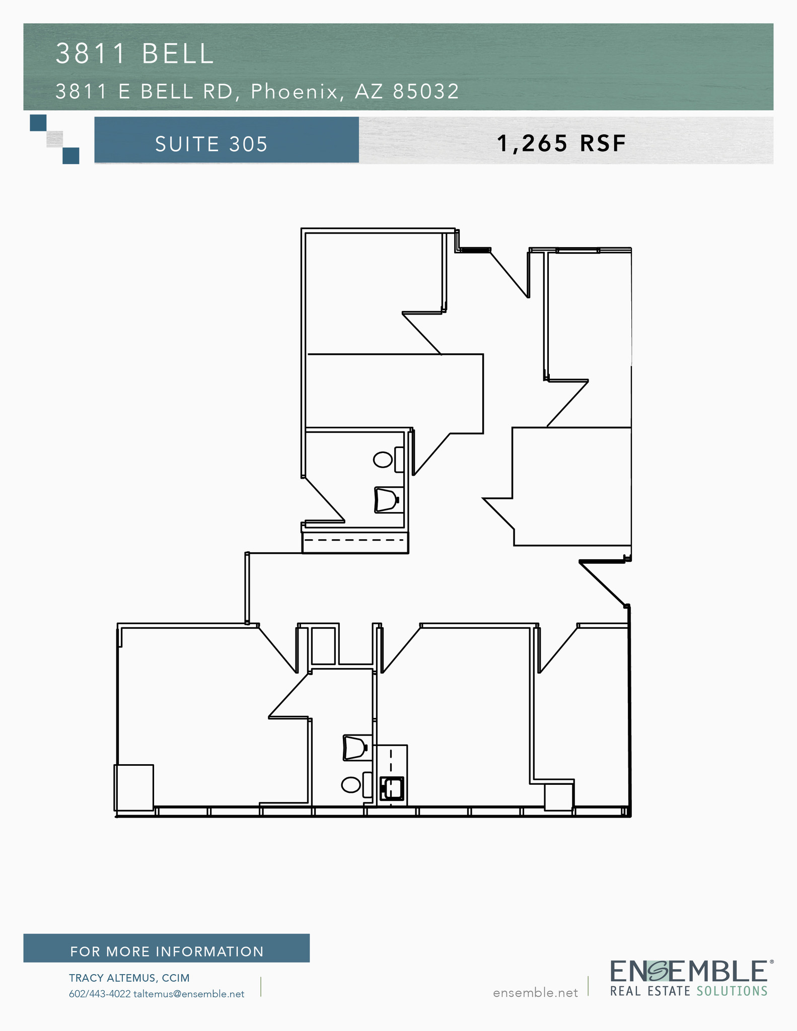 3811 E Bell Rd, Phoenix, AZ for lease Floor Plan- Image 1 of 1