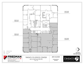 2075 W Big Beaver Rd, Troy, MI for lease Floor Plan- Image 2 of 2