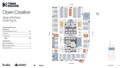 3 Times Sq, New York, NY for lease Floor Plan- Image 2 of 5