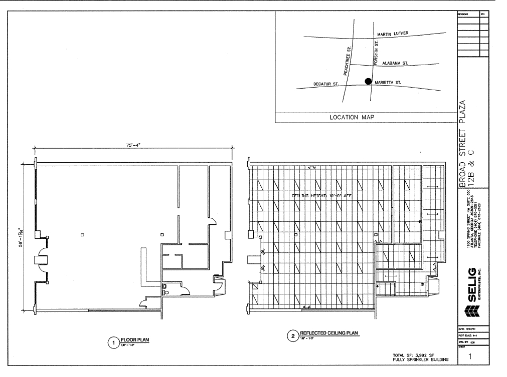 12 Broad St NW, Atlanta, GA for lease Floor Plan- Image 1 of 2