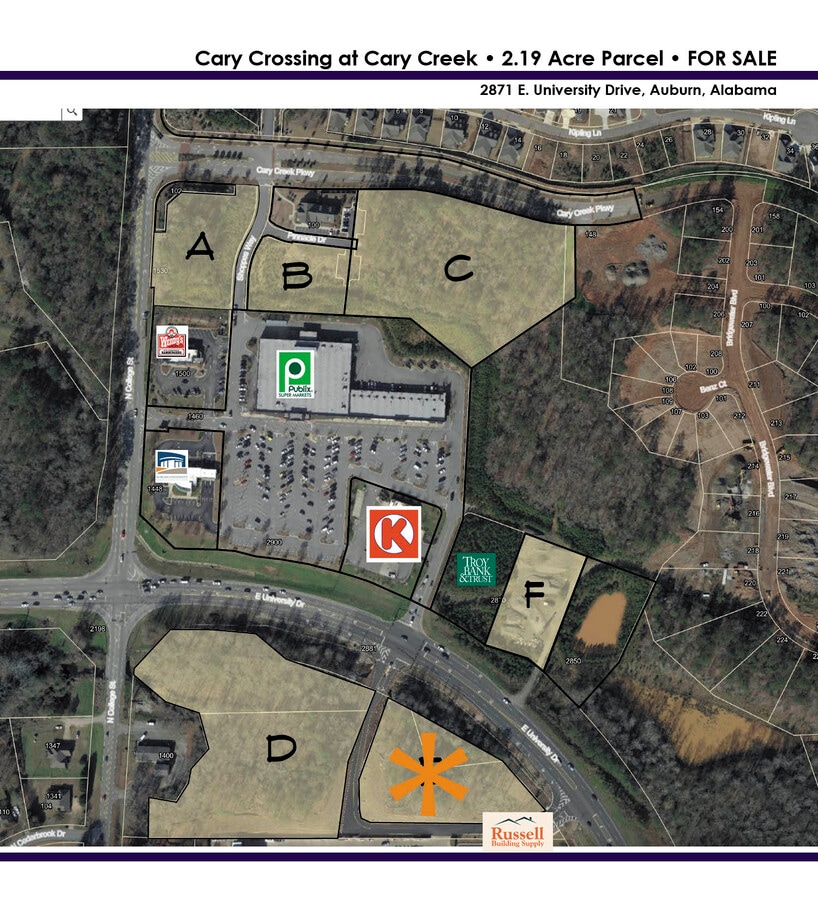 2871 University, Auburn, AL 36830 Cary Crossing Parcel E