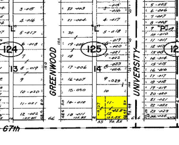 6650-6660 S University Ave, Chicago, IL for sale - Plat Map - Image 2 of 2