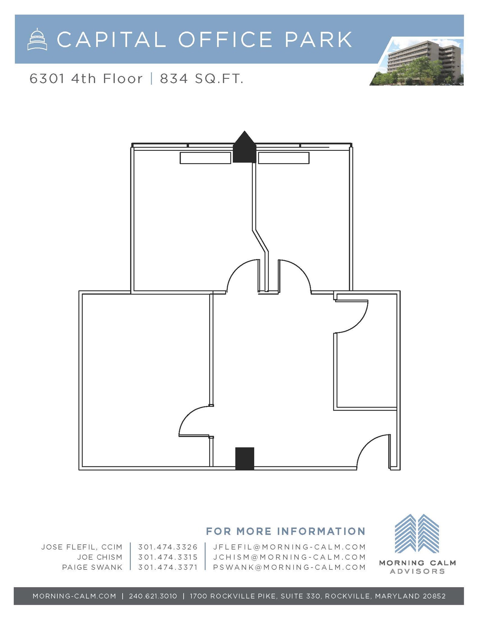 6301 Ivy Ln, Greenbelt, MD for lease Floor Plan- Image 1 of 1