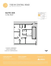 1100 W Central Rd, Arlington Heights, IL for lease Floor Plan- Image 1 of 1