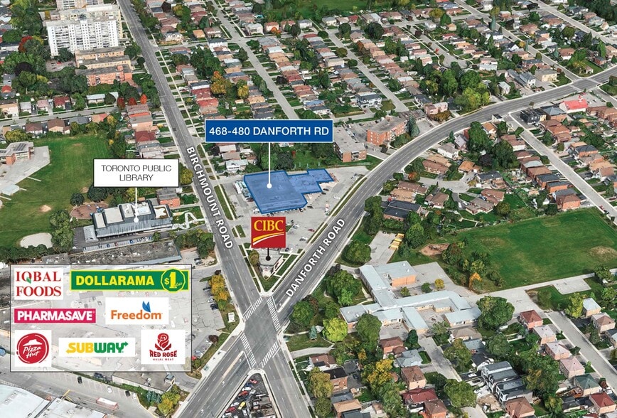 468-480 Danforth Rd, Toronto, ON for lease - Building Photo - Image 2 of 3