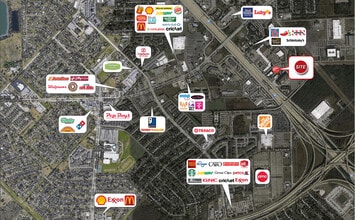 11950 Kurland Dr, Houston, TX - AERIAL map view