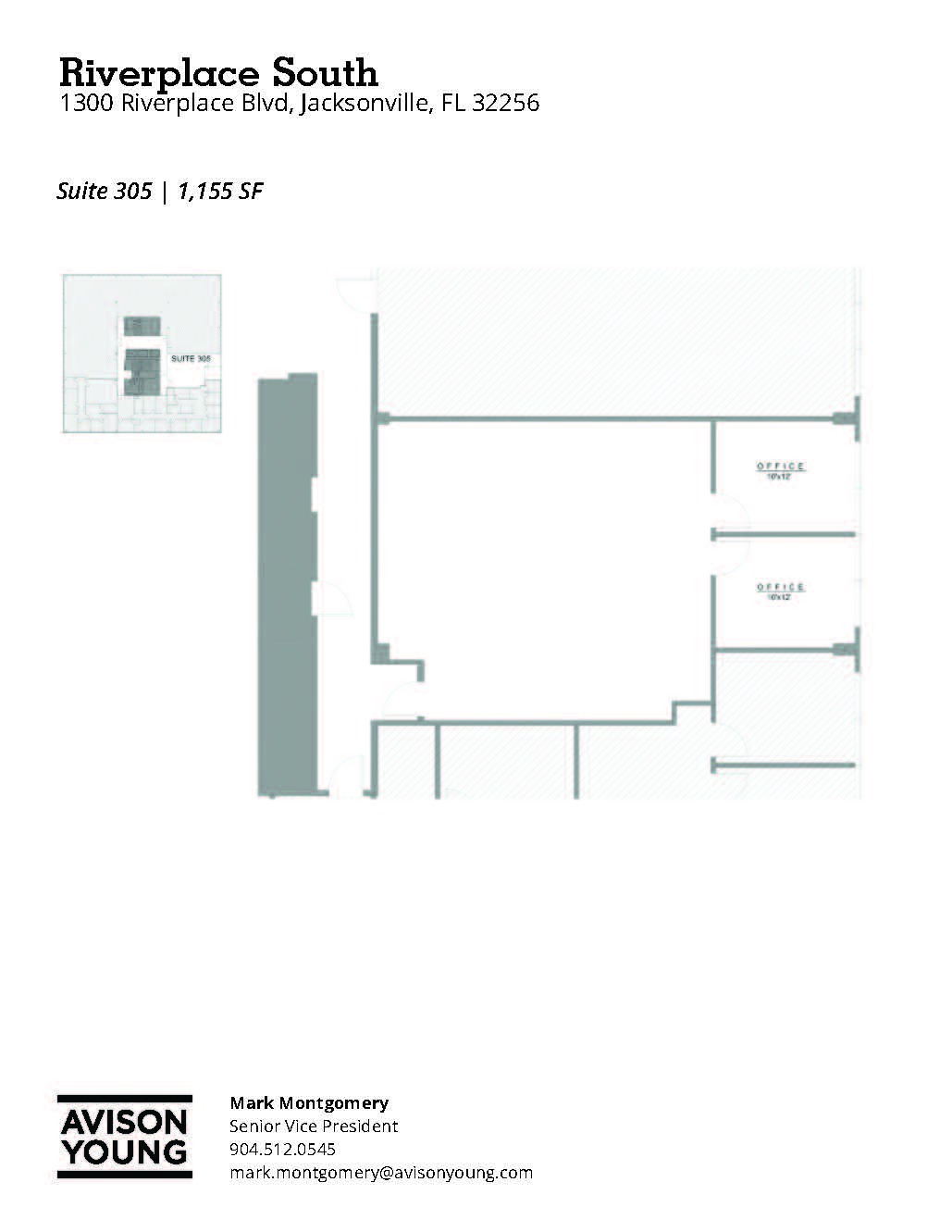 1300 Riverplace Blvd, Jacksonville, FL for lease Floor Plan- Image 1 of 1