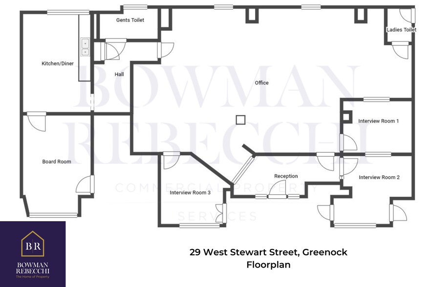 27-31 West Stewart St, Greenock for lease - Site Plan - Image 3 of 4