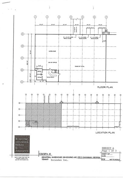 209 Bourne Blvd, Savannah, GA for lease - Floor Plan - Image 2 of 4