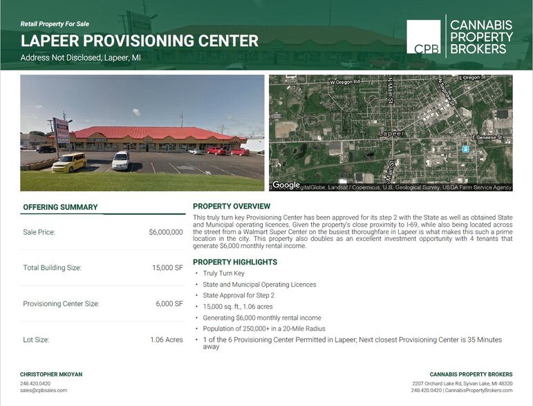 1330-1332 Imlay City Rd, Lapeer, MI for sale - Building Photo - Image 1 of 1