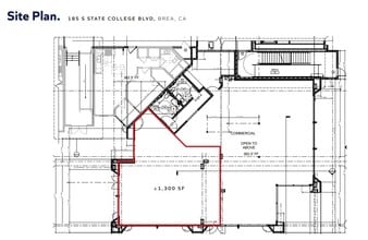 185 S State College Blvd, Brea, CA for lease Site Plan- Image 1 of 1