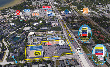 21415 US Hwy 19, Clearwater, FL - aerial  map view