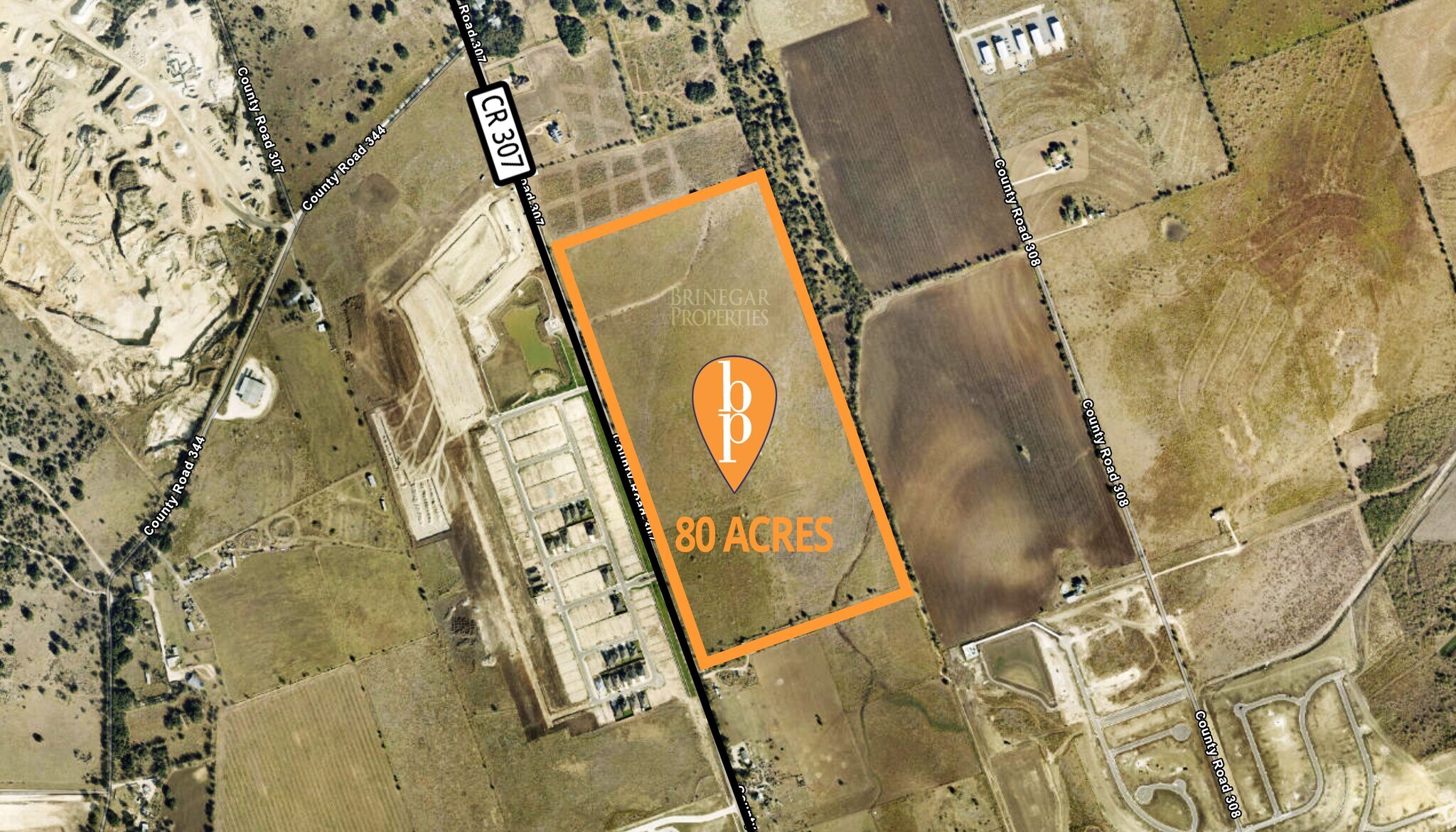 County Road 307, Jarrell, TX for sale Aerial- Image 1 of 4