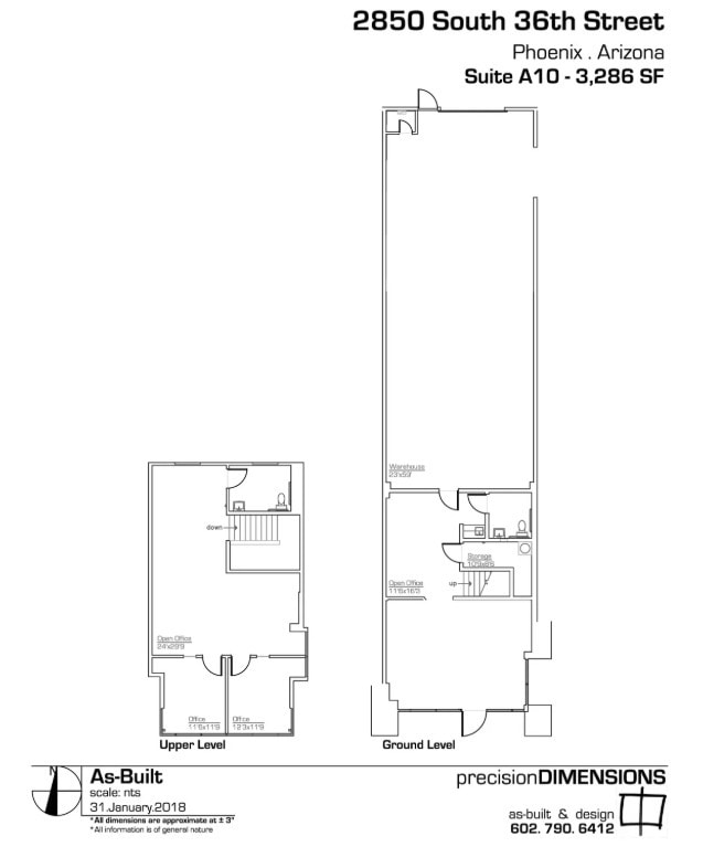 3001 S 35th St, Phoenix, AZ for lease Floor Plan- Image 1 of 5