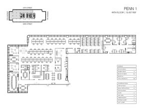 PENN 1, New York, NY for lease Floor Plan- Image 2 of 2