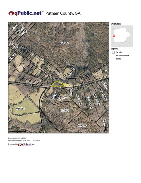 1198 Monticello Hwy, Eatonton, GA for sale - Plat Map - Image 1 of 5