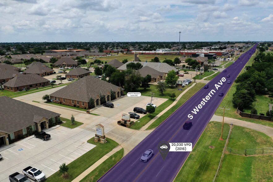 10921 S Western Ave, Oklahoma City, OK for lease - Aerial - Image 1 of 9