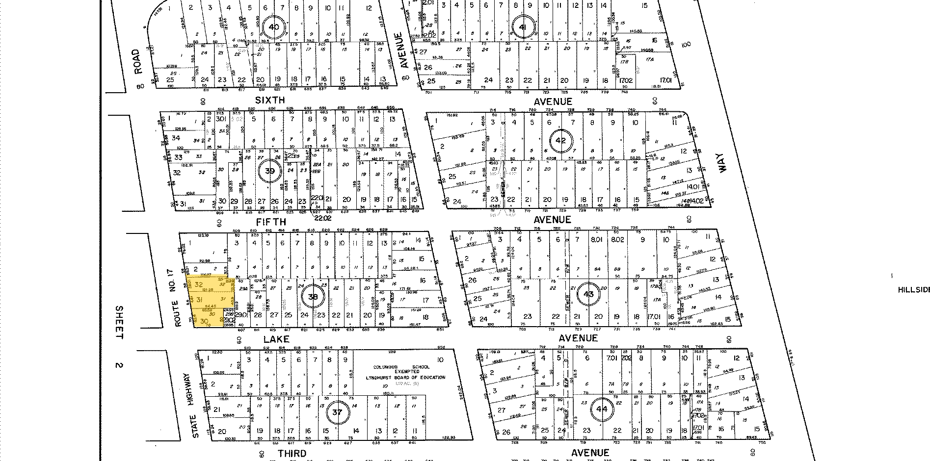 70 Ridge Rd, Lyndhurst, NJ for sale Plat Map- Image 1 of 1