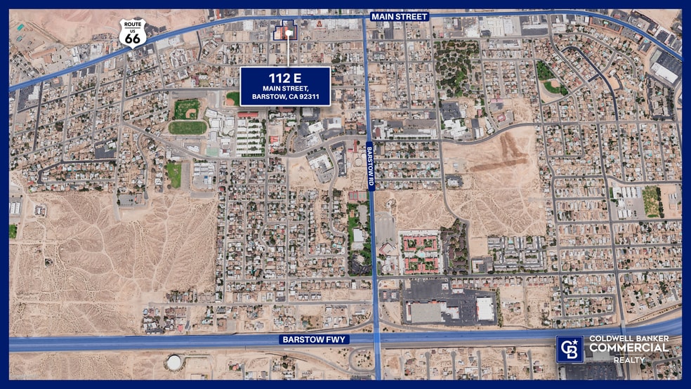 112 E Main St, Barstow, CA for sale - Aerial - Image 3 of 5