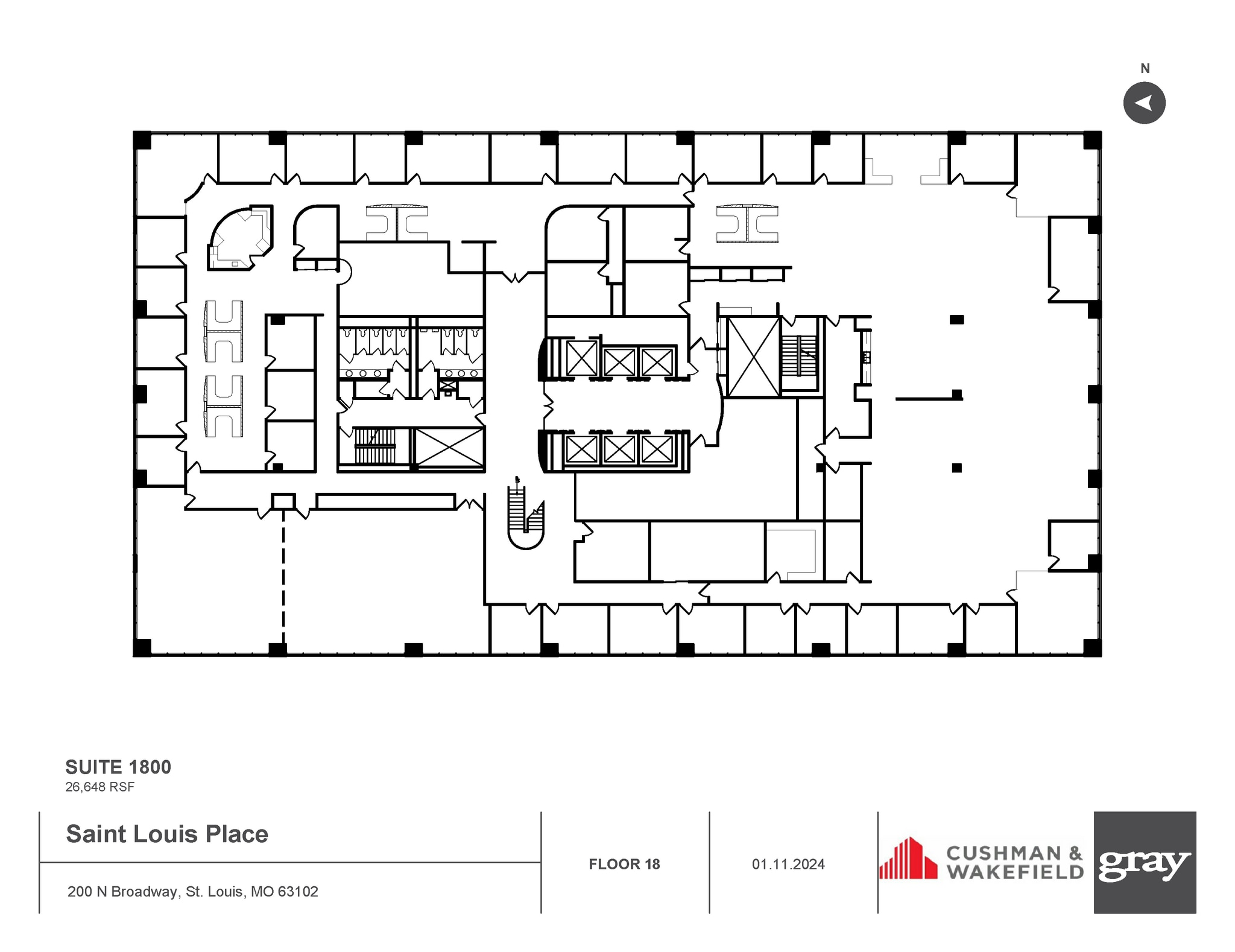 200 N Broadway, Saint Louis, MO for lease Floor Plan- Image 1 of 1
