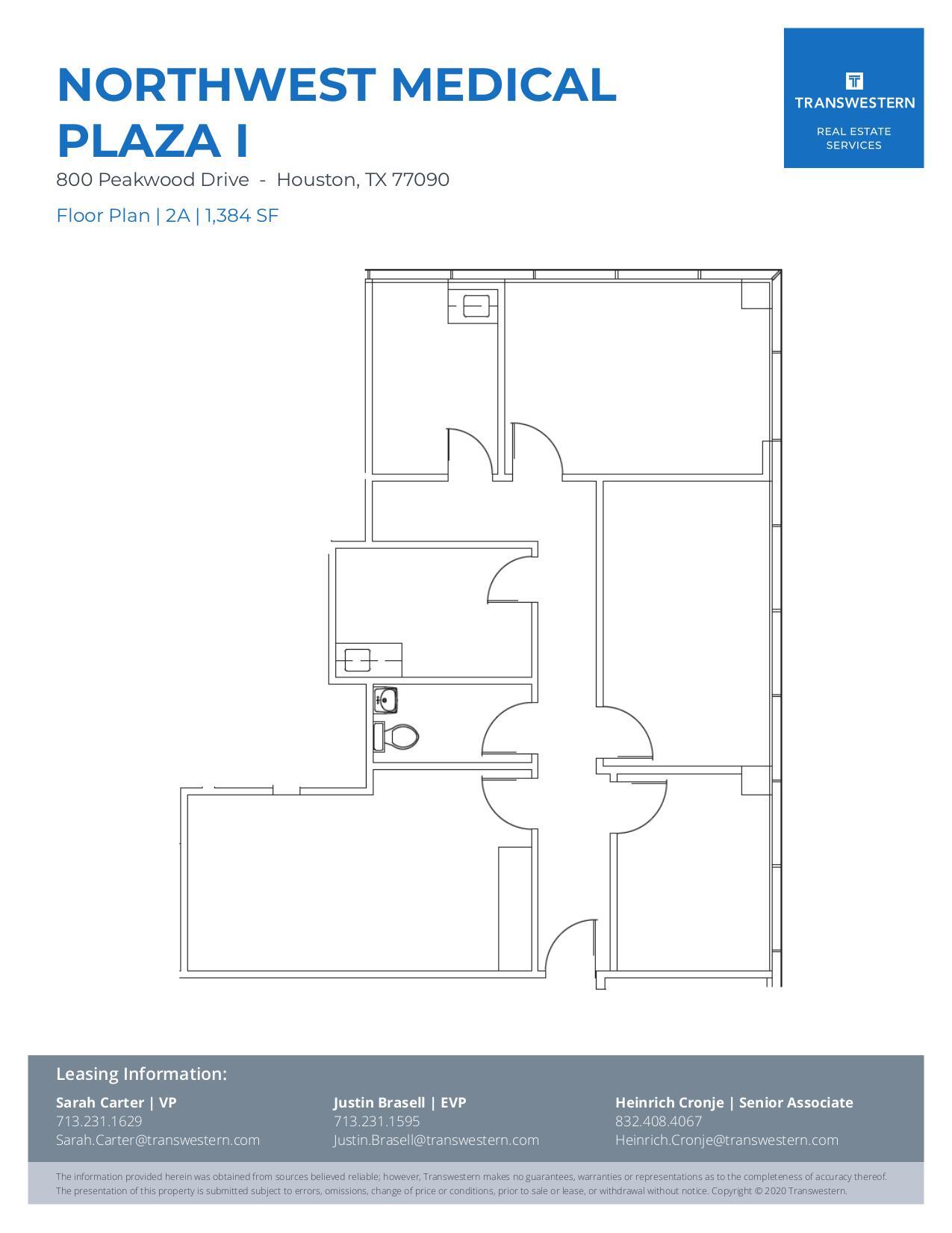 800 Peakwood Dr, Houston, TX for lease Floor Plan- Image 1 of 1