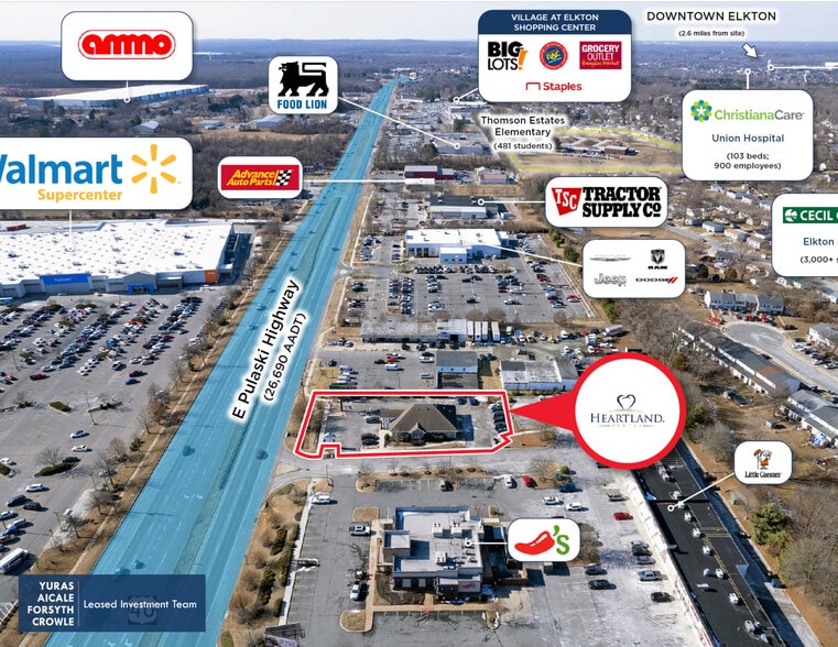 1189 E Pulaski Hwy, Elkton, MD for sale - Aerial - Image 3 of 6