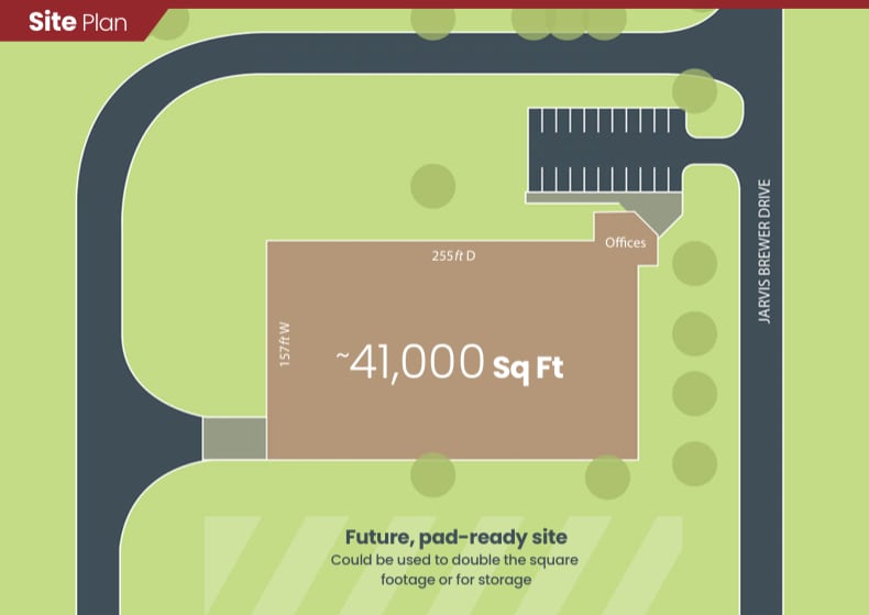 105 Jarvis Brewer Dr, Rogersville, AL for lease Site Plan- Image 1 of 1