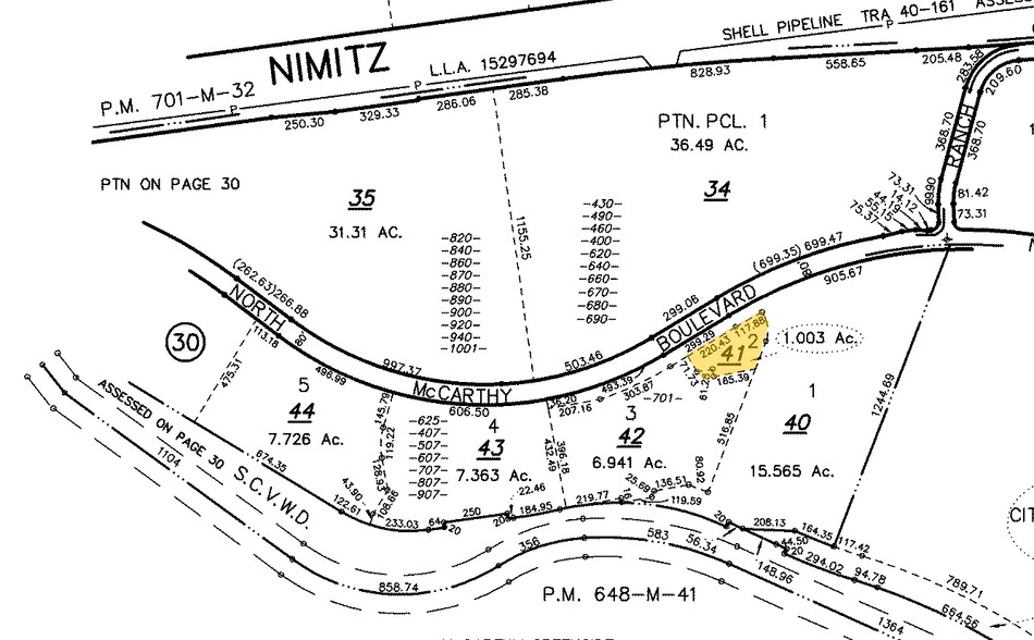 507 N McCarthy Blvd, Milpitas, CA for lease - Plat Map - Image 2 of 2