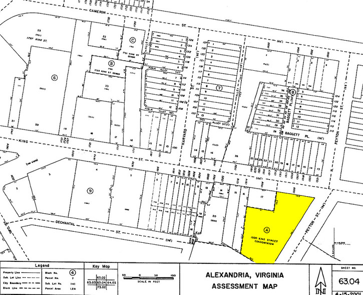 1500-1504 King St, Alexandria, VA for lease - Plat Map - Image 2 of 12