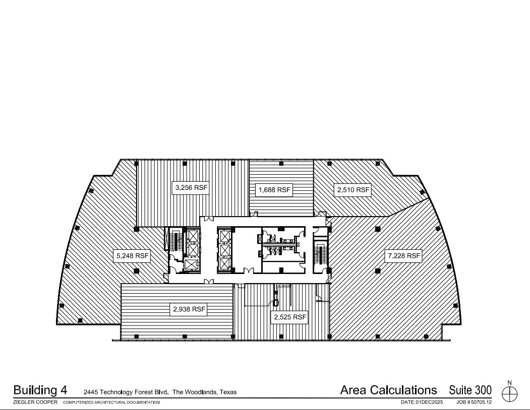 2445 Technology Forest Blvd, The Woodlands, TX for lease Floor Plan- Image 1 of 1