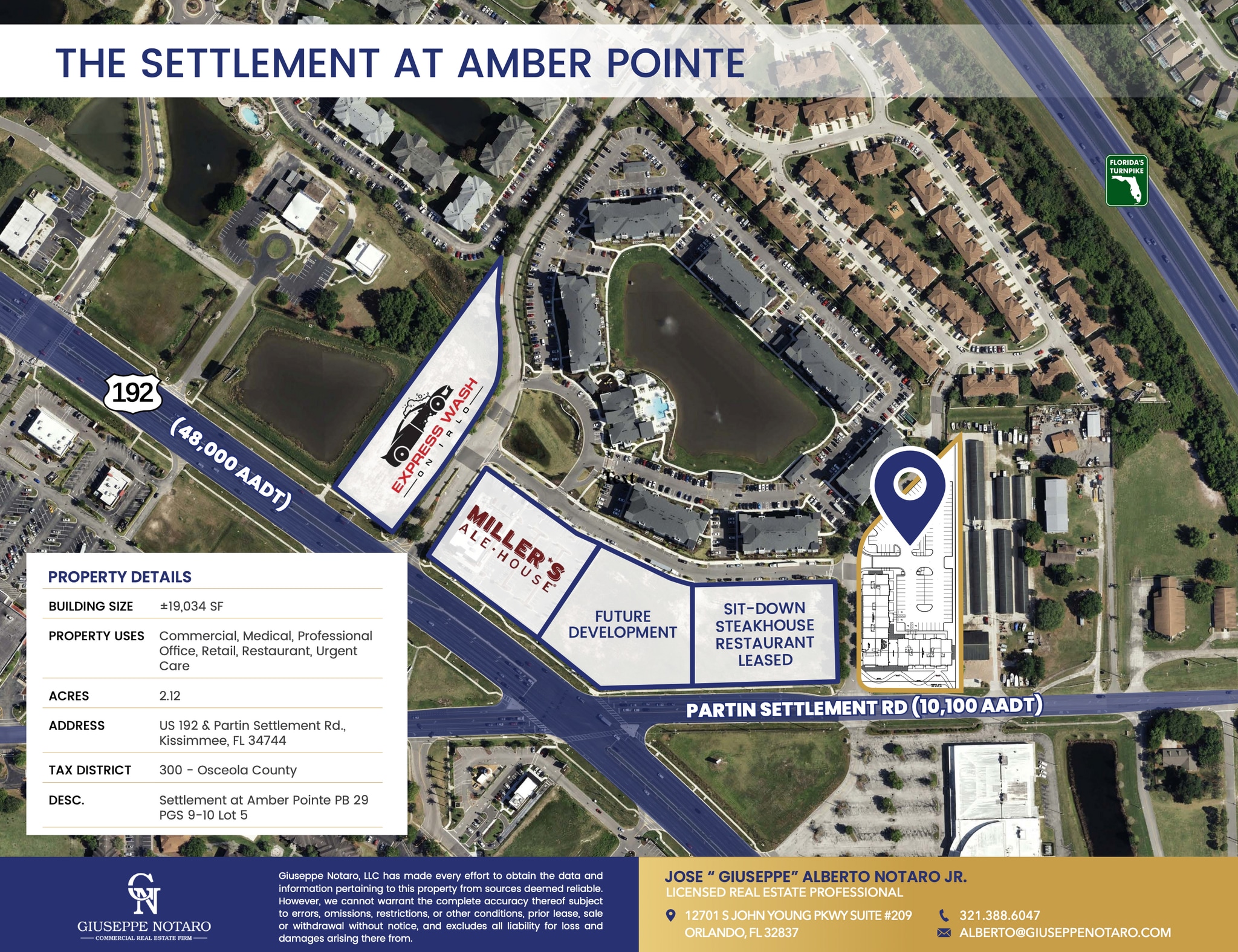 2521 Partin Settlement Rd, Kissimmee, FL for lease Aerial- Image 1 of 11