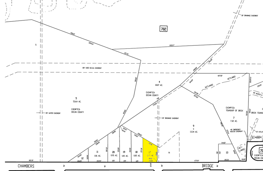 231 Chambers Bridge Rd, Brick, NJ for lease - Plat Map - Image 3 of 3