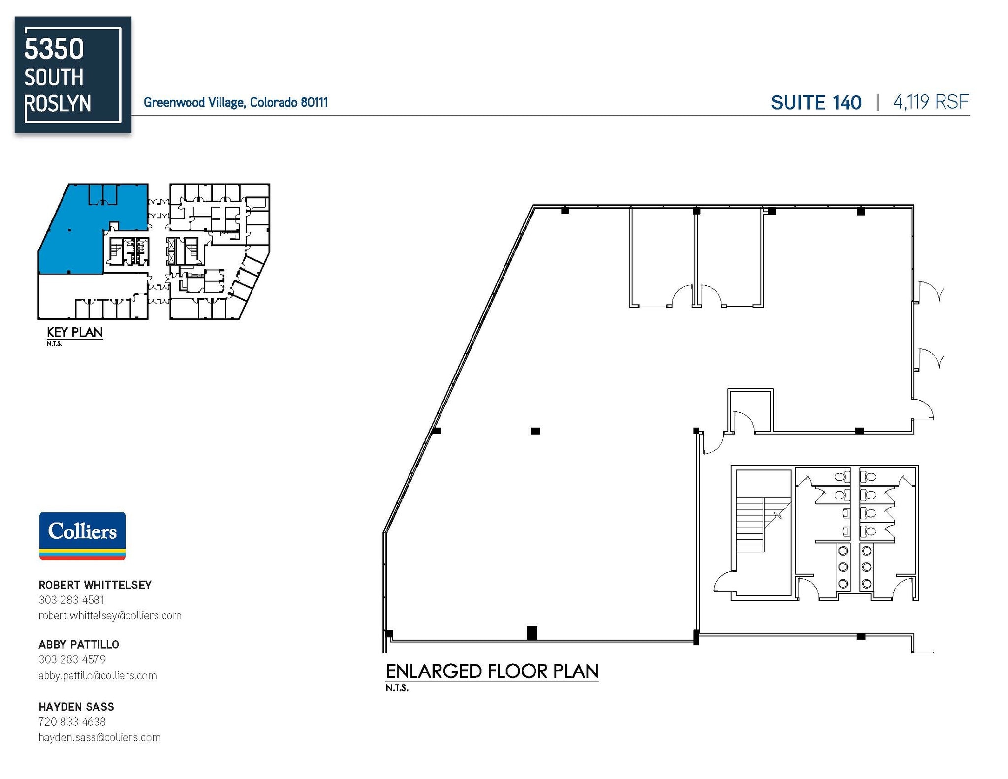 5350 S Roslyn St, Greenwood Village, CO for lease Floor Plan- Image 1 of 2