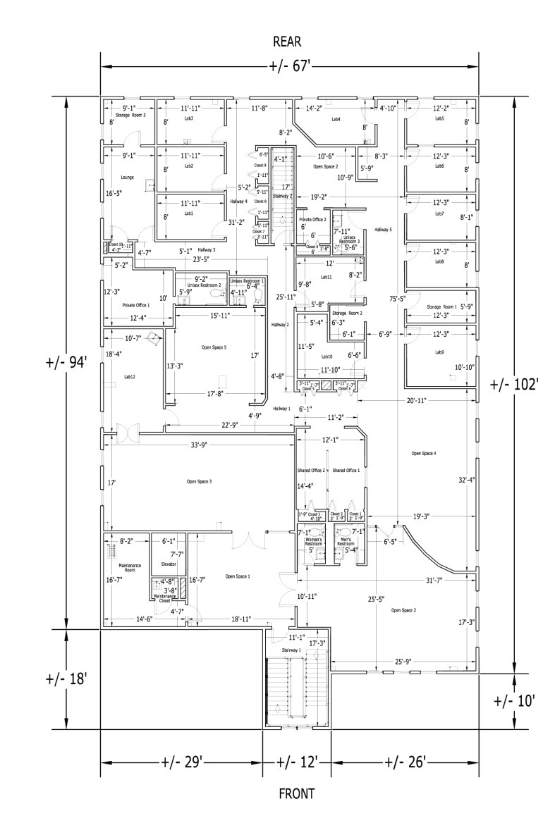 1600 Perrineville Rd, Cranbury, NJ for lease Floor Plan- Image 1 of 1