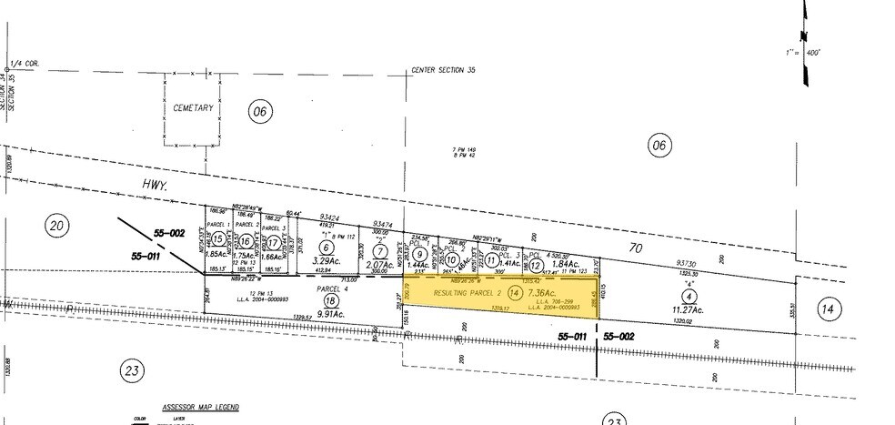 93696 Highway 70, Chilcoot, CA for sale - Plat Map - Image 1 of 1
