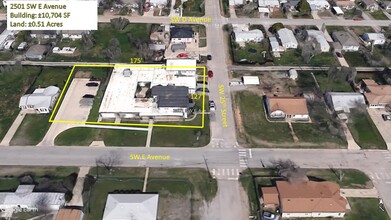 2501 SW E Ave, Lawton, OK - AERIAL  map view