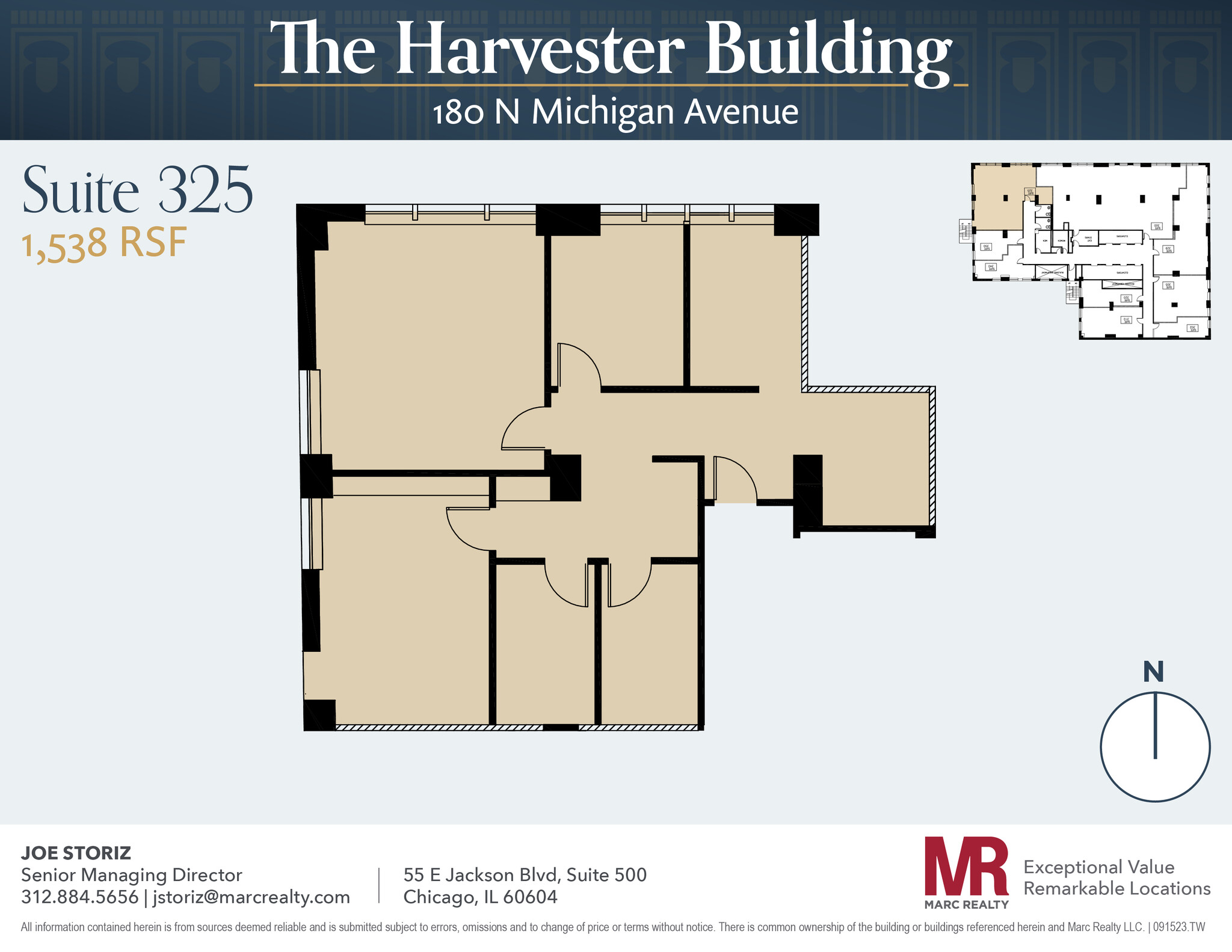 180 N Michigan Ave, Chicago, IL for lease Floor Plan- Image 1 of 8