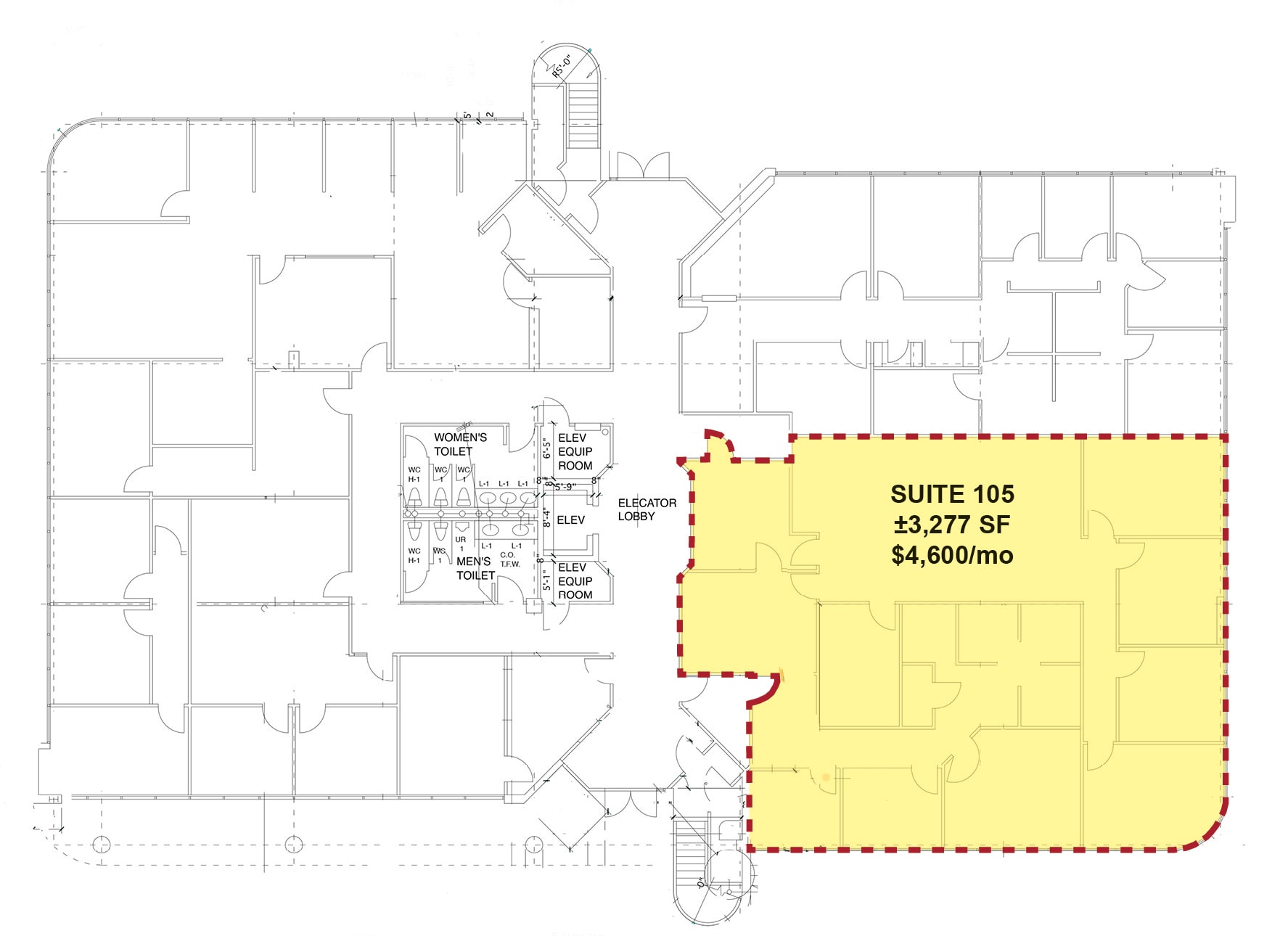 10201 W Markham St, Little Rock, AR for lease Floor Plan- Image 1 of 2