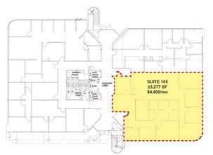 10201 W Markham St, Little Rock, AR for lease Floor Plan- Image 1 of 2