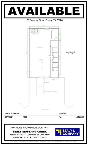 12234 Currency Cir, Forney, TX for lease - Typical Floor Plan - Image 2 of 3