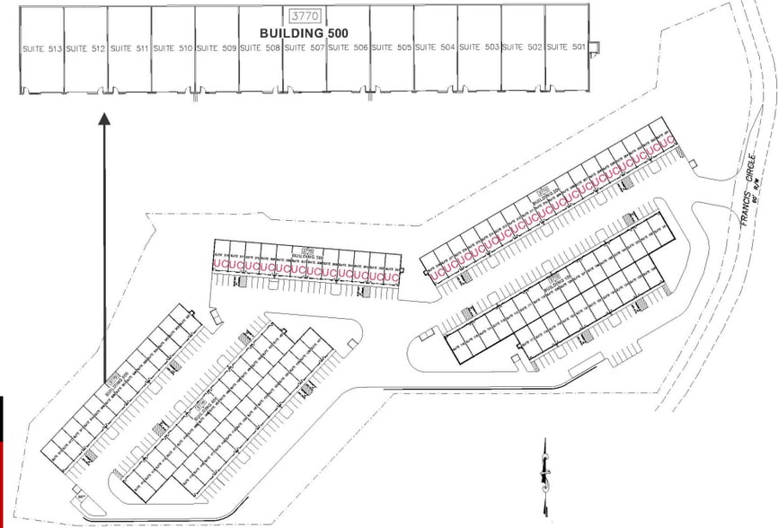 3770 Francis Cir, Alpharetta, GA for lease - Site Plan - Image 3 of 3