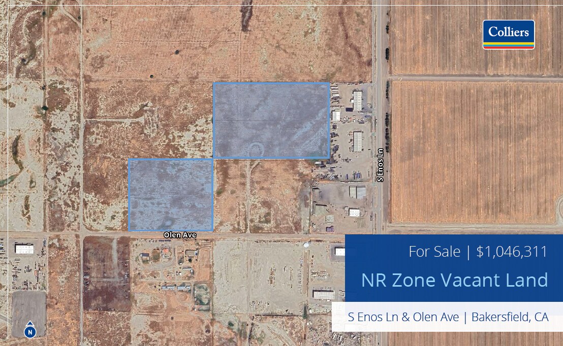 NR Zoned Vacant Lane - Bakersfield portfolio of 2 properties for sale on LoopNet.com Aerial- Image 1 of 3