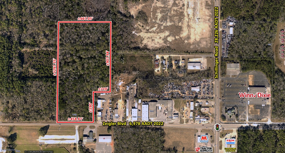 8050 Zeigler Blvd, Mobile, AL 36608 Land for Sale