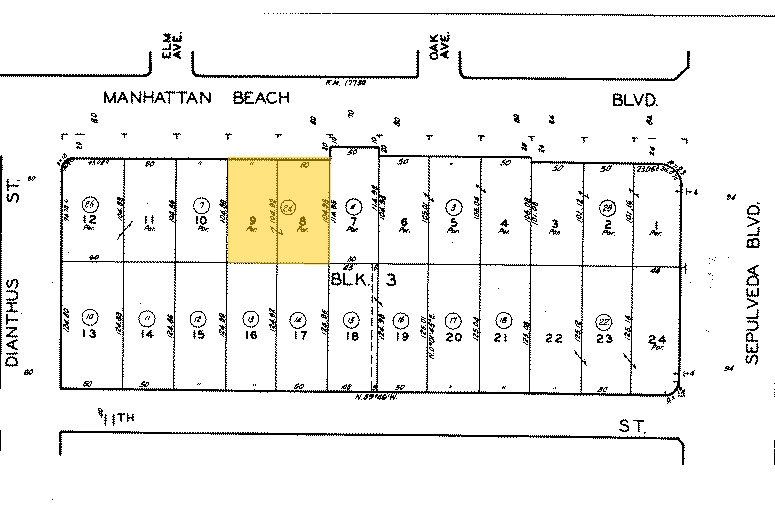 1020 Manhattan Beach Blvd, Manhattan Beach, CA for lease - Plat Map - Image 2 of 4