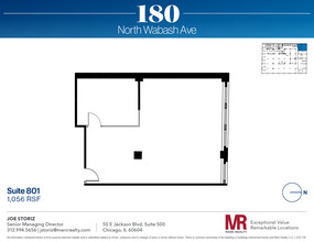 180 N Wabash Ave, Chicago, IL for lease Floor Plan- Image 1 of 5